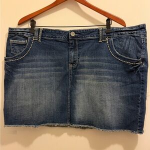 Hydraulic Blue Denim Mini Skirt size 24